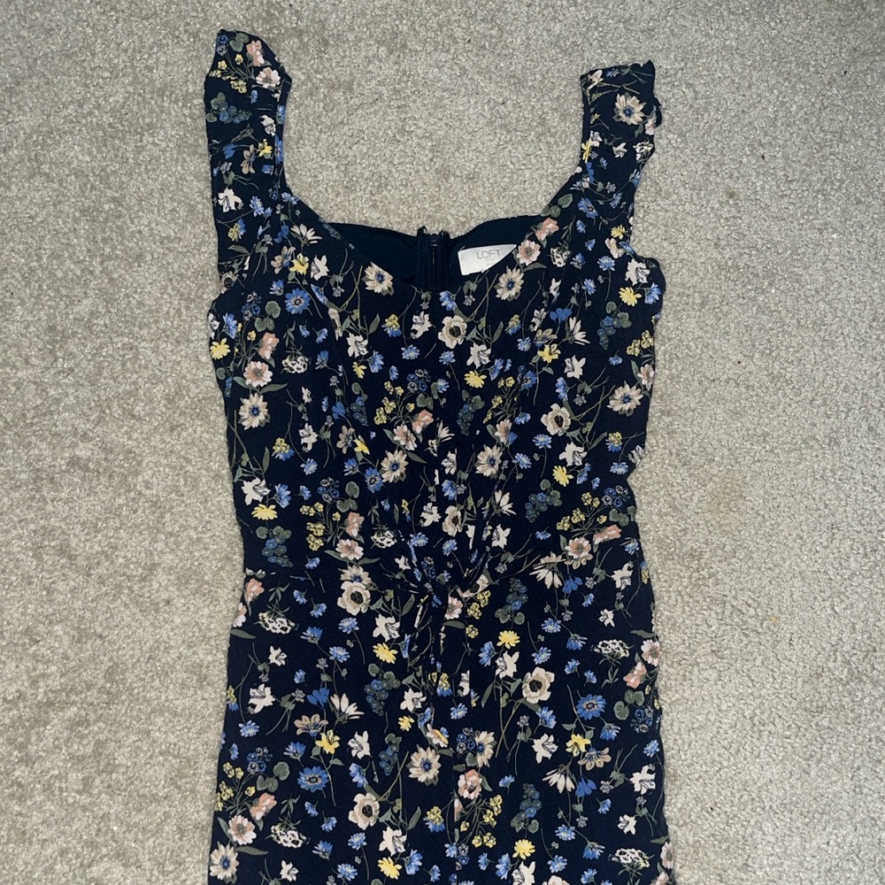Banana Republic Floral Cami Ruffle Jumpsuit 8P
